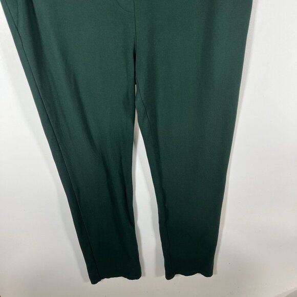 Betabrand Women's Size XL Green Pull On Straight Leg Stretch Pants Office Casual - Picture 4 of 8